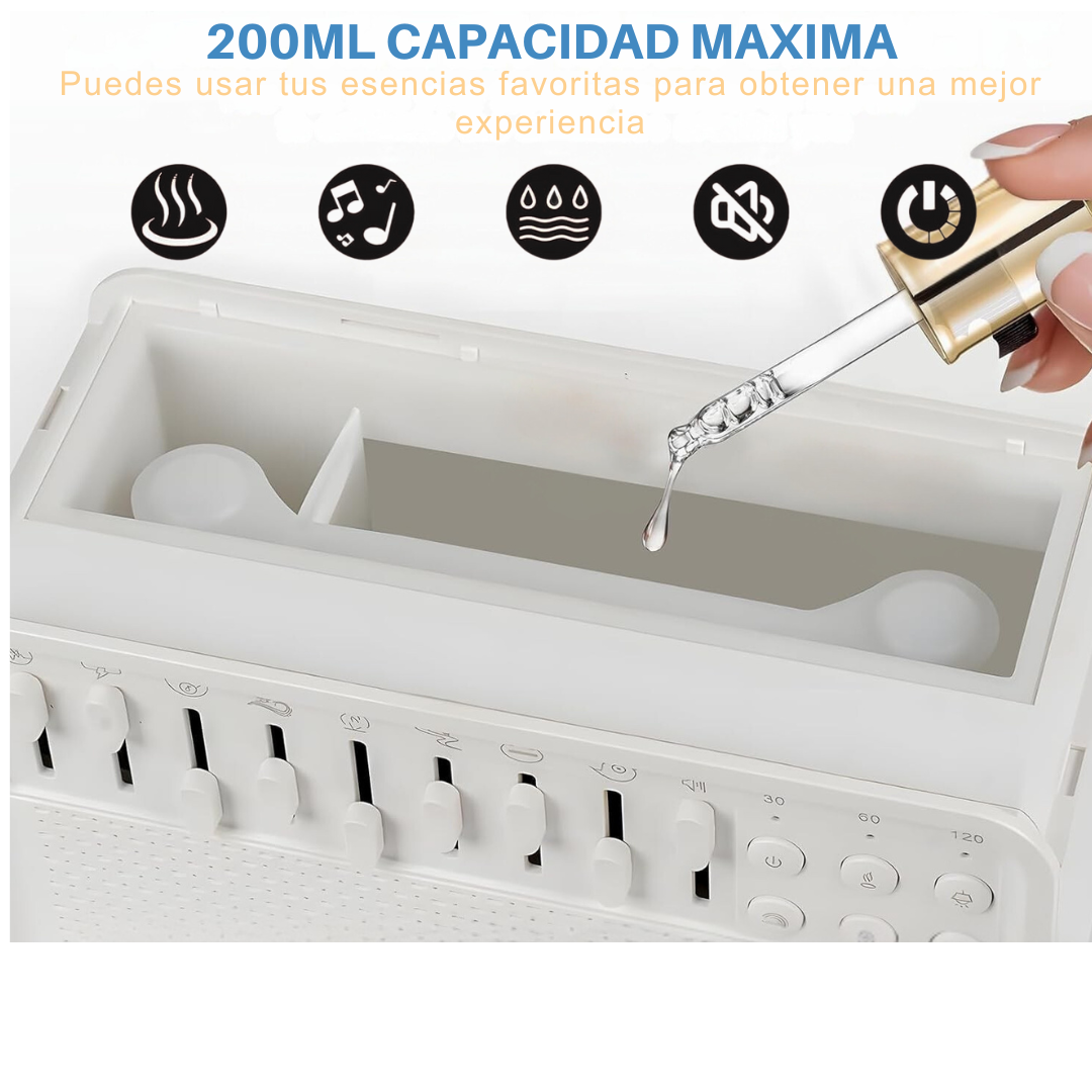 Humidificador de Aromas y Máquina de Ruido Blanco